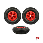 Charger l'image dans la visionneuse de galerie, Roue pneumatique pour brouettes et chariots nautiques | Noyau en plastique | 13" x 4.00-6 | 330 x 100 | Trou de douille