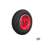 Carica l'immagine nel visualizzatore Galleria, Ruota pneumatica PER CARRIOLE in nucleo in plastica | Battistrada DC | 14“x3.50-8 | 360x85 | Foro a boccola o gabbia a rullini di 25 mm