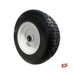 Carica l'immagine nel visualizzatore Galleria, Ruota antiforatura per il garden in nucleo in LAMIERA | Battistrada GR | 16“x6.50-8 | 405 x 125 | Foro 25 mm | FFP1310-2B