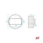 Load image into Gallery viewer, Rubber Pad for Trolley Jack | FLAT PLATE (Ø >66 mm) | Marketplace | Amazon and eBay | SPECIFIC: BMW, MINI, OPEL | Vehicle Support Pad | Lifting Tool | Anti-Slip | J65P-Fx1