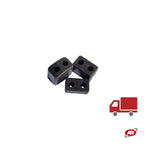 Carica l'immagine nel visualizzatore Galleria, Tasselli paracolpi in gomma RETTANGOLARI | Paracolpi industriali e profili antiurto di protezione per CAMION | RIMORCHI | FURGONI | Altezza da 13 a 38 mm