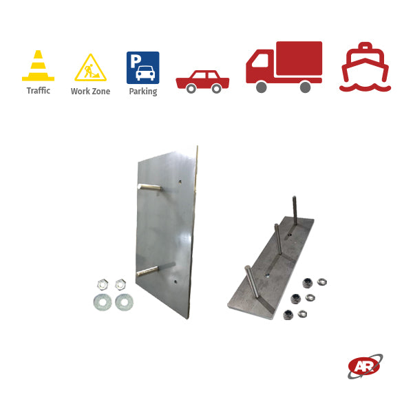 Rear METAL PLATES for BUMPERS & BUMPERS | DH | Rubber Bumper Pads | Bay & Vehicle Protection | MP