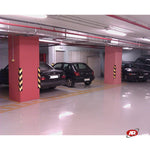 Carica l'immagine nel visualizzatore Galleria, PROTEZIONE angolare INTERNI ED ESTERNI | PARAURTI | PARASPIGOLI angolari in gomma per PARCHEGGI, MAGAZZINI E GARAGE | DH-131