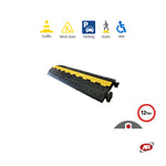 Carica l'immagine nel visualizzatore Galleria, Pedane passacavi | 1 CANALINE | Canalina da pavimento calpestabile | Protezione cavi | Manifestazioni | Eventi | Cantieri stradali | Capacità 12 Ton | DH-CP-S1M