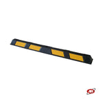 Load image into Gallery viewer, Black rubber wheel stops | DELIMITERS | Vehicle block | Rest areas | GARAGES | PARKING | Wheel stops with yellow or white reflectors | DH-PB