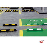 Load image into Gallery viewer, Black rubber wheel stops | DELIMITERS | Vehicle block | Rest areas | GARAGES | PARKING | Wheel stops with yellow or white reflectors | DH-PB