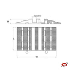Carica l'immagine nel visualizzatore Galleria, Rampe passacavi | 2 CANALINE | CARRABILI | Protezione cavi | Manifestazioni | Eventi | Cantieri stradali | 20 o 40 Ton | DH-CPO