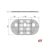 Carica l'immagine nel visualizzatore Galleria, Rallentatori stradali | Modello RH EUROPA | Centrali o terminali | Dossi artificiali | Dissuasori di velocità | RH-600-CE o RH-T600-CE | Velocità massima 50 km/h