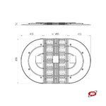 Carica l'immagine nel visualizzatore Galleria, Rallentatori stradali | Modello RH EUROPA | Centrali o terminali | Dossi artificiali | Dissuasori di velocità | RH-900-CE o RH-T900-CE | Velocità massima 40 km/h