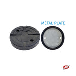 Carica l'immagine nel visualizzatore Galleria, Tamponi TONDI con piastra METALLICA | Per ponti sollevatori a due colonne | SLIFT | IME | Tamponi a cuffia | CUF127/120M-2F