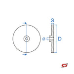 Load image into Gallery viewer, ROUND Pads for Two-Post Lifts | Marketplace | Amazon and eBay | OMCN Compatible | Cap Pads | CUF145/12x4 | SET of 4 pcs