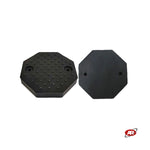 Carica l'immagine nel visualizzatore Galleria, Tamponi in GOMMA PIENA TONDI per ponti sollevatori a due colonne | ROTARY | Tamponi a cuffia | PL125X125X15-2F