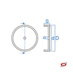 Carica l'immagine nel visualizzatore Galleria, Tamponi TONDI con piastra METALLICA | Per ponti sollevatori a due colonne | J.A.B. BECKER | ATH | HOFMANN | HERMANN | Tamponi a cuffia | CUF120/110M-1FA