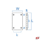 Carica l'immagine nel visualizzatore Galleria, Tamponi TONDI per ponti sollevatori a due colonne | ROTARY | Tamponi a cuffia | PL82X104X8-4F