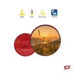 Carica l'immagine nel visualizzatore Galleria, Specchi stradali in polipropilene | Scarsa visibilità | Attraversamenti pericolosi | PARCHEGGI | ANGOLI CIECHI | Attacchi per palo Ø 60 mm