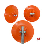 Carica l'immagine nel visualizzatore Galleria, Specchi stradali in polipropilene | Scarsa visibilità | Attraversamenti pericolosi | PARCHEGGI | ANGOLI CIECHI | Attacchi per palo Ø 60 mm