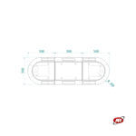 Carica l'immagine nel visualizzatore Galleria, Isole SPARTITRAFFICO | Separatori | CORSIE | PARCHEGGI | PEDONALI | Deviazioni e protezioni | Rosso o grigio