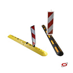 Carica l'immagine nel visualizzatore Galleria, Cordoli per SEPARARE e DELIMITARE le CORSIE | Incanalamenti | Deviazioni | Protezioni | Nero con riflettori gialli o giallo totalmente