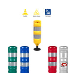 Carica l'immagine nel visualizzatore Galleria, Paletti dissuasori con BASE SNODATA inclusa | Separatori di corsia | Corsie riservate e ciclopedonale | Incanalamenti stradali | Deviazioni | DH-FB-2