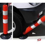 Carica l'immagine nel visualizzatore Galleria, Paletti dissuasori con BASE FISSA | Separatori di corsia | Corsie riservate e ciclopedonale | Incanalamenti stradali | Deviazioni | DH-FB-75N