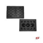 Carica l'immagine nel visualizzatore Galleria, Tampone appoggio in GOMMA PIENA per ponti sollevatori a forbice |  PER VEICOLI ELETTRICI E IBRIDI | Punto di sollevamento RETTANGOLARE | TR060E