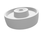Carica il modello 3D nel visualizzatore Galleria, Ruote MONOLITICA in GHISA | CARICHI ELEVATI | Diametro 160 o 200 mm | Cuscinetti a sfera