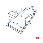 Tamponi in GOMMA PIENA per SMONTAGOMME | Lato STALLONATORE | Compatibile con SICAM | BOSCH | SICE | BEISSBARTH | SG24