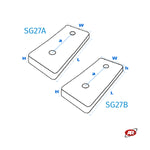 Carica l&#39;immagine nel visualizzatore Galleria, Tamponi in gomma per SMONTAGOMME | Compatibile con WERTHER | BOSCH | SICAM | APAC | M&amp;B ENGINEERING | SG27A e SG27B
