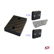 Tamponi in GOMMA PIENA per SMONTAGOMME | Lato STALLONATORE | Compatibile con WERTHER | BOSCH | SICAM | APAC | M&B ENGINEERING | SG27A e SG27B