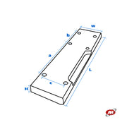 Tamponi in GOMMA PIENA per SMONTAGOMME | Lato STALLONATORE | Compatibile con CORGHI | SICAM / SICE | MONDOLFO FERRO | BOSCH | GIULIANO | SG14