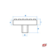 Tampone a cuffia con stelo metallico per sollevatori da fossa/sottoponte | Kit da 2 pz | Marketplace | Amazon ed eBay | SUPPORTI PER CRIC DA FOSSA | Martinetto, cric e cavalletti | J125x2