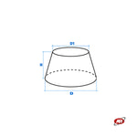 Charger l&#39;image dans la visionneuse de galerie, Coussin de support en caoutchouc pour élévateurs à ciseaux | POUR VÉHICULES ÉLECTRIQUES ET HYBRIDES | Point de levage ROND | T060E
