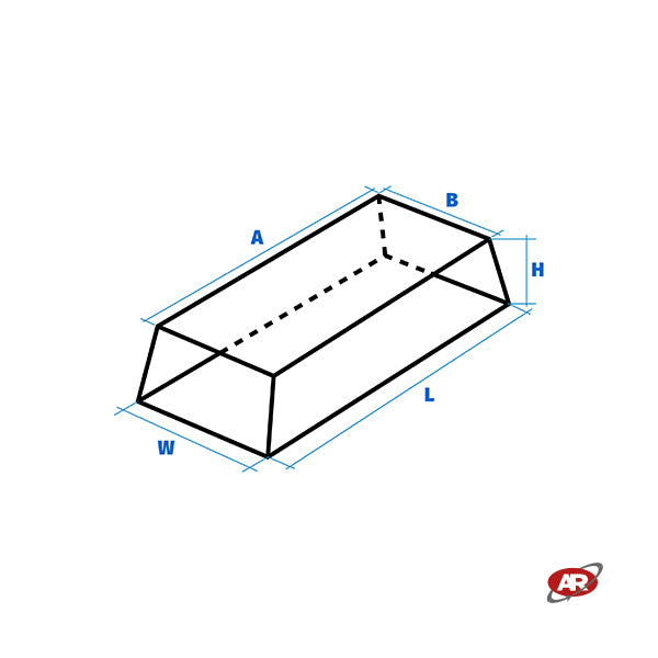 Rubber pad for scissor lifts | FOR ELECTRIC AND HYBRID VEHICLES | RECTANGULAR lifting point | TR060E