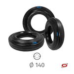 Load image into Gallery viewer, RW2 BICOMPONENT rubber rings | Black | Wear resistance and better grip on the ground | Diameter 140 mm | 140/37.5-70 | BICO140
