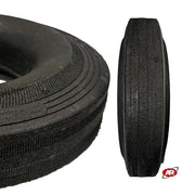 Tread | Black Recycled Rubber Tires | Dust | Diameter 125 mm | 125/37.5-50 | AN12537050PW