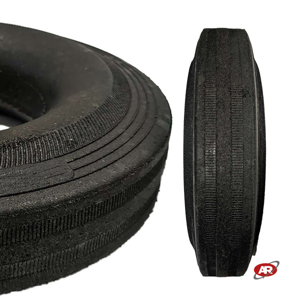 RECYCLED Black Rubber Rings | POWDER | Diameter 160 mm | 160/40-80 | AN16040080PW
