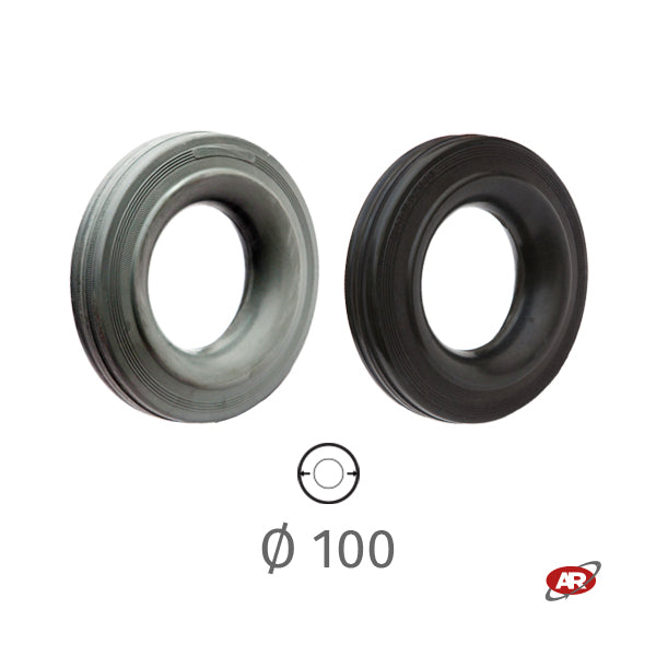 Anneau en caoutchouc | NORME | Noir ou Gris | Diamètre 100 mm | 30-50 ou 35-45