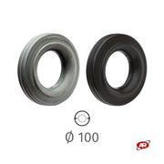 Tread | Rubber Ring | STANDARD | Black or Grey | Diameter 100 mm | 30-50 or 35-45 | Industrial Wheel Components