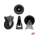 Load image into Gallery viewer, 200x50 PNEUMATIC wheel with standard FIXED SUPPORT | Carts, trailers | For transport | CAPACITY 75 kg | PR1409.1F
