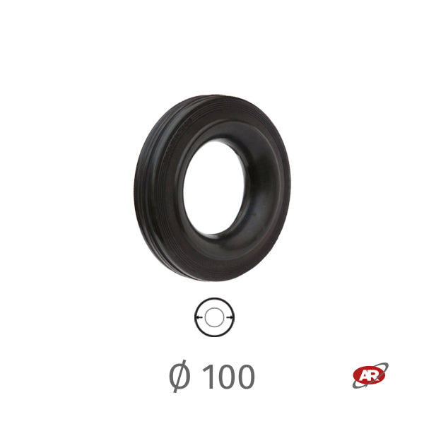 Anneau en caoutchouc | NORME | Noir ou Gris | Diamètre 100 mm | 30-50 ou 35-45