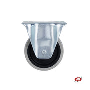 Ruote in gomma elastica | SUPPORTO | PIASTRA | GRIGIA | Scorrimento cuscinetti a sfera