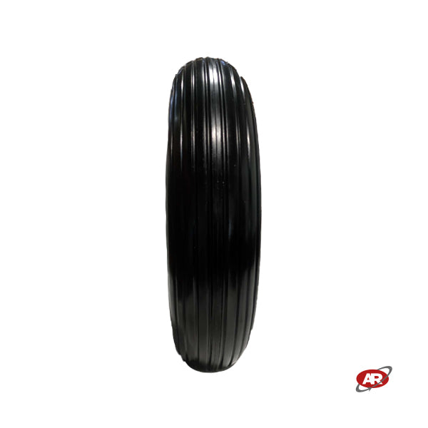 Roue increvable POUR BROUETTES avec noyau en plastique | 16“x4.00-8 | 400x85 | Bande de roulement A | Alésage de 20 mm pour bague ou cage à rouleaux