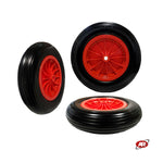 Carica l&#39;immagine nel visualizzatore Galleria, Ruota antiforatura PER CARRIOLE in nucleo in plastica | 14“x3.50-8 | 360x85 | Battistrada A | Foro a boccola o gabbia a rullini di 20 mm
