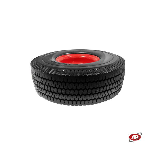 Ruota antiforatura PER CARRELLI in nucleo in LAMIERA | FFP1804-17 | 10“x4.10/3.50-4 | 260x85 | Battistrada E | Foro a cuscinetti di Ø 17 mm
