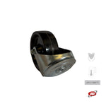 Carica l&#39;immagine nel visualizzatore Galleria, Ruota con struttura MONOLITICA in RESINA FENOLICA TERMOINDURENTE con SUPPORTO | ROTANTE | Per carichi MEDI e ALTE temperature -20/+280 °C
