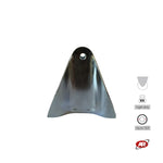 Load image into Gallery viewer, LIGHT duty castors with plate | FIXED | SWIVEL | SWIVEL with BRAKE | Galvanized steel | For industrial wheels up to Ø 125 | Load capacity up to 180 kg
