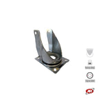 Charger l&#39;image dans la visionneuse de galerie, Roulettes robustes à plaque | Fixes | Pivotantes | Pivotantes avec frein | Type industriel | Acier galvanisé | Pour roues Ø 260 (3,00-4) | Charge admissible jusqu&#39;à 500 kg
