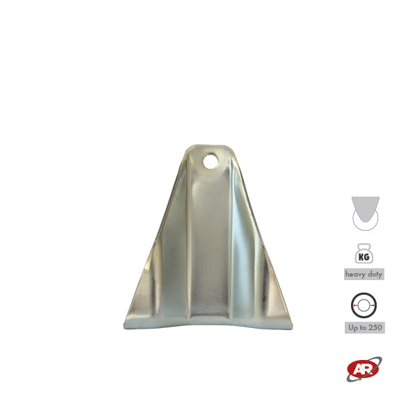 Heavy duty castors | Industrial-grade FIXED plate | 3/4 mm thick galvanized steel | For wheels up to Ø 250 fixed support | Load capacity up to 800 kg