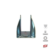 STANDARD MEDIUM supports | Industrial type FIXED plate | Galvanized steel | Load capacity up to 350 kg | For wheels up to Ø 200 fixed support
