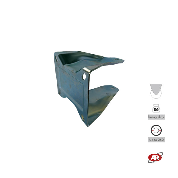 Roulettes robustes à plaque | Fixes | Pivotantes | Pivotantes avec frein | Type industriel | Acier galvanisé | Pour roues Ø 260 (3,00-4) | Charge admissible jusqu'à 500 kg